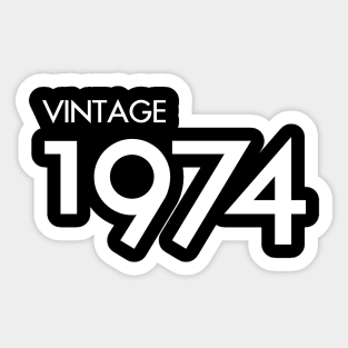 Vintage 1974 Gift 46th Birthday Party Sticker